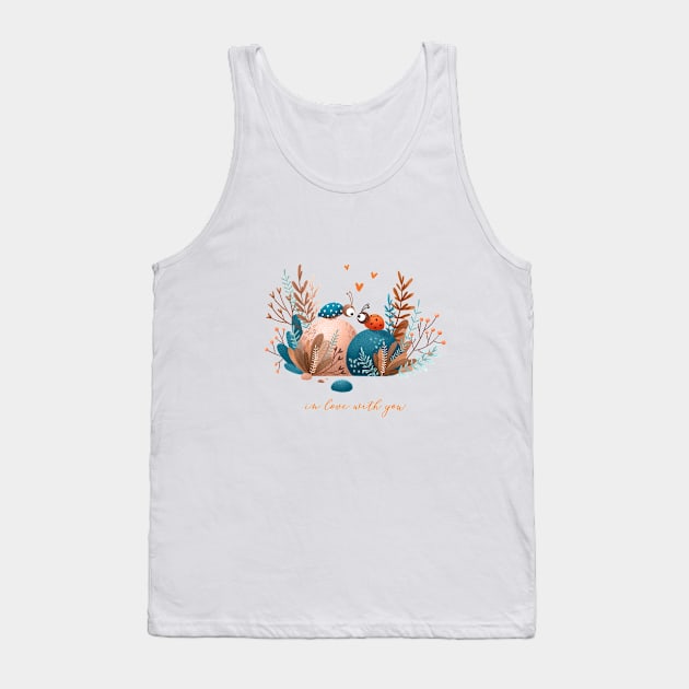 In love with you. Cute bugs Tank Top by Elena Amo